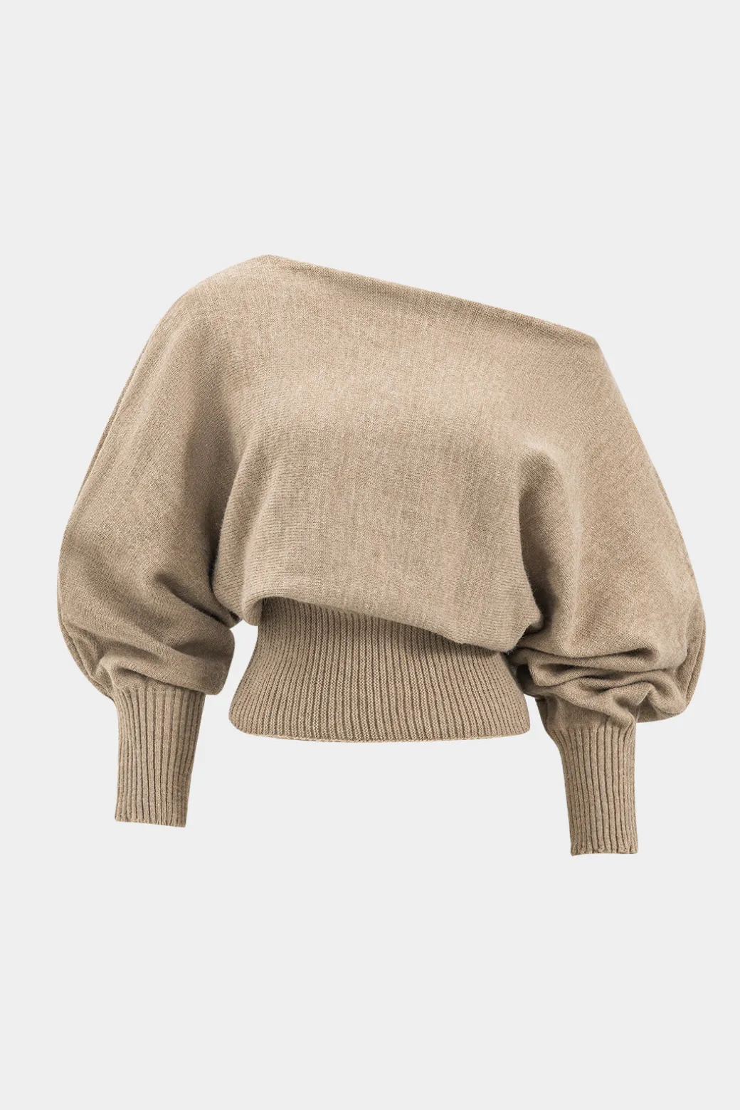 Discount Sweater Boat Neck Gigot Sleeve Top And Shorts Set Knitwear | Knit Sets