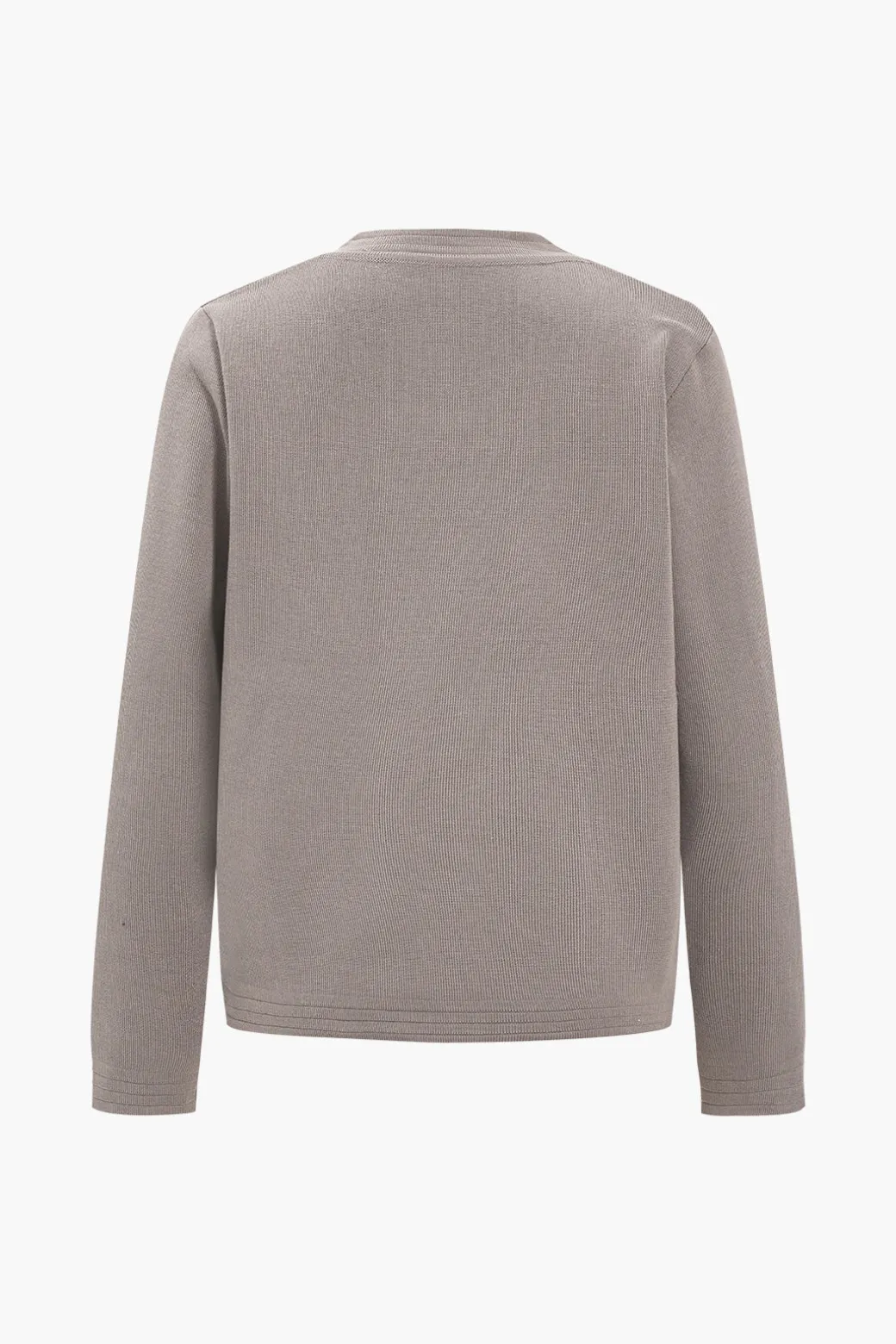 Discount Sweater Button Pocket Round Neck Long-Sleeve Cardigan And Trousers Set Knitwear | Knit Sets