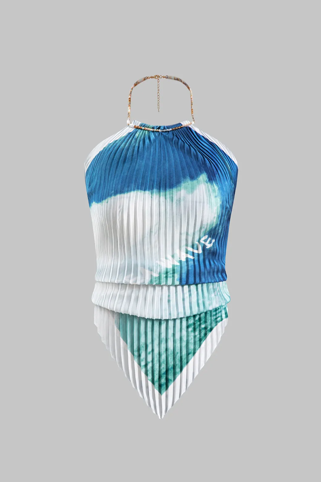 Clearance Tie Dye Print Chiffon Cami Top Tank Tops & Cami