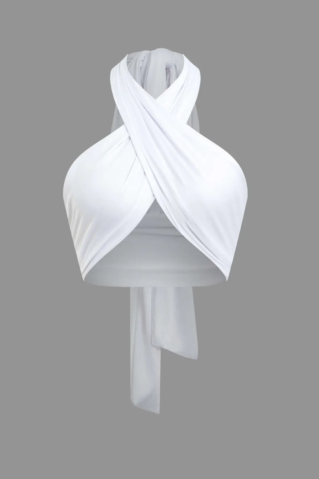 Fashion Tie-Back Cross Halter Tank Top Tank Tops & Cami