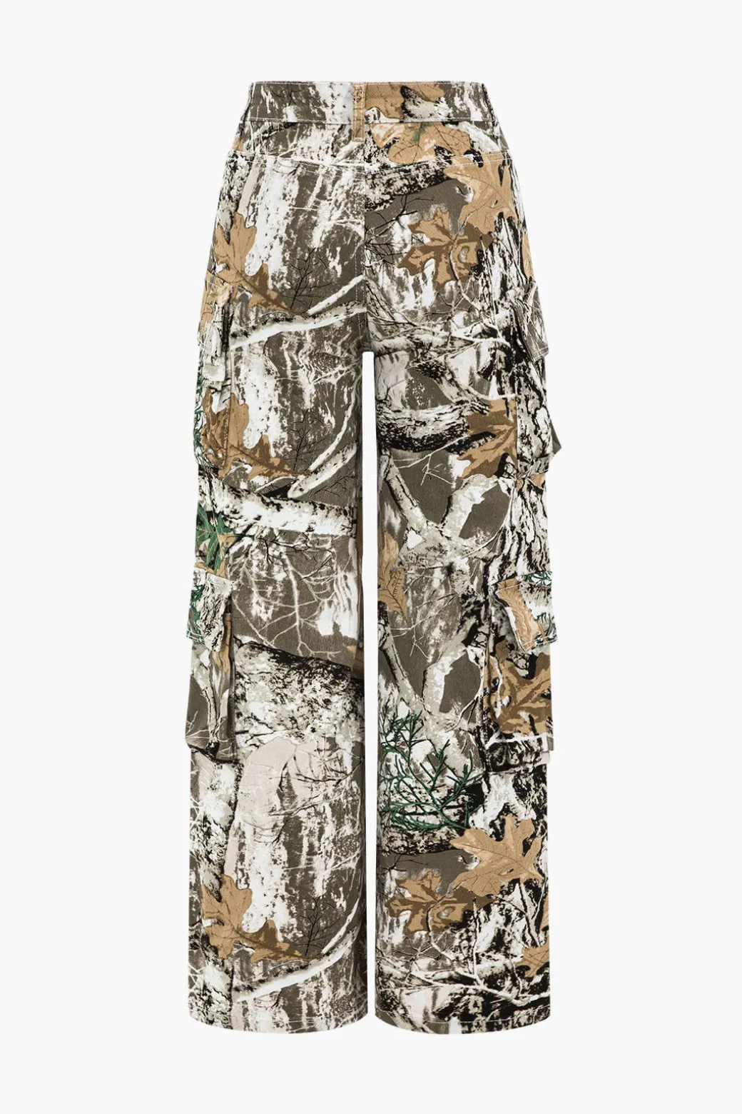 Outlet Tree Print Wide Leg Jeans Jeans