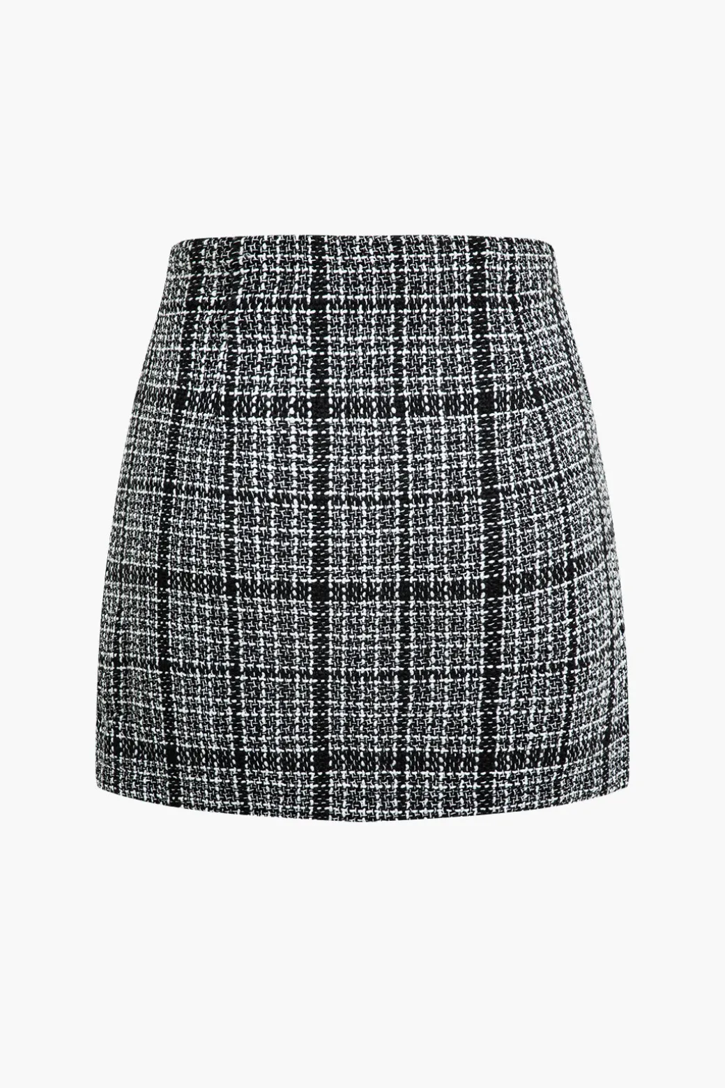 Hot Tweed Button Mini Skirt Skirts