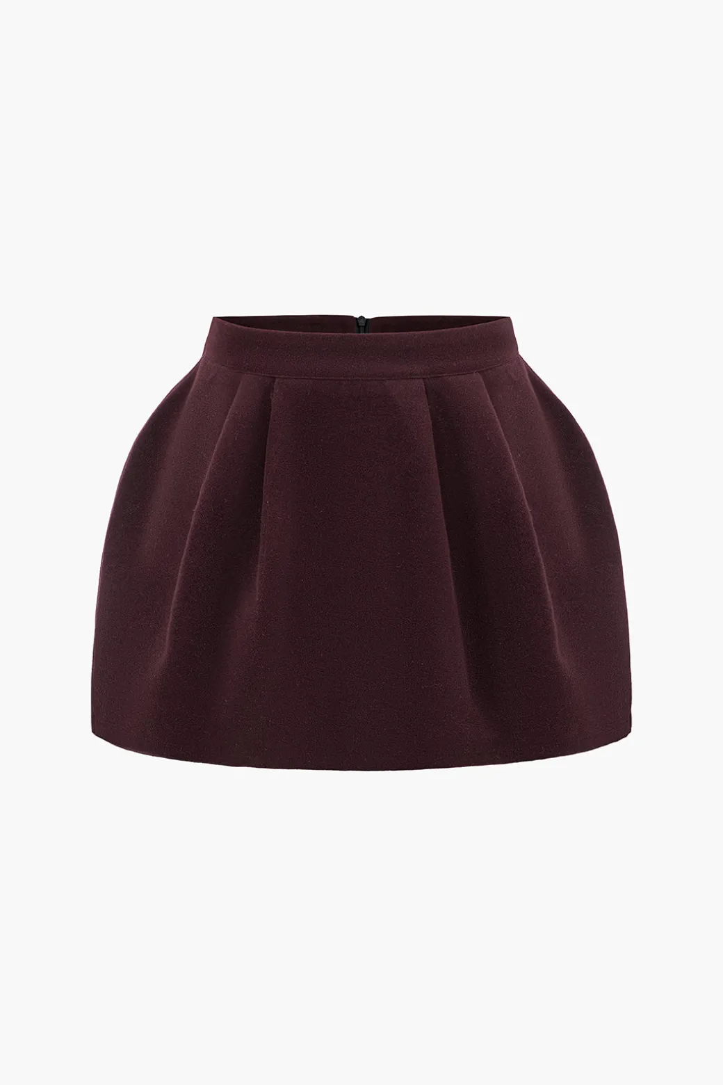 Hot Tweed High Waist Ruched Skirt Skirts