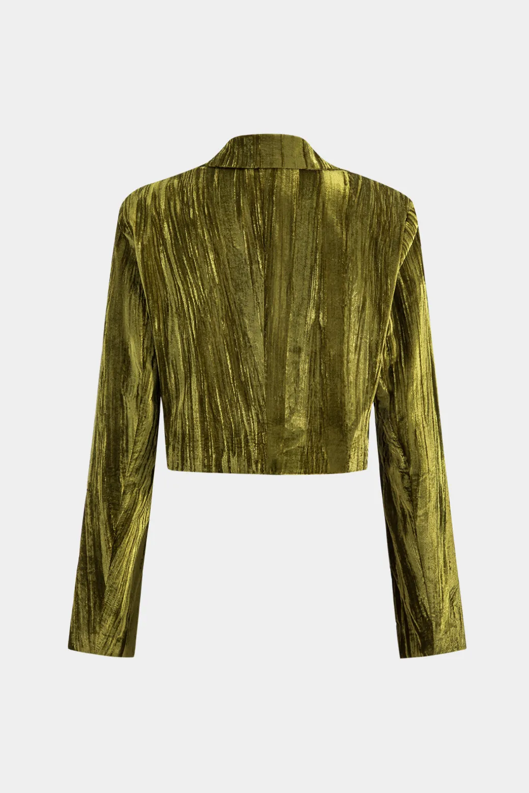 Hot Velvet Pocket Long Sleeve Jacket Outerwear | Outerwear