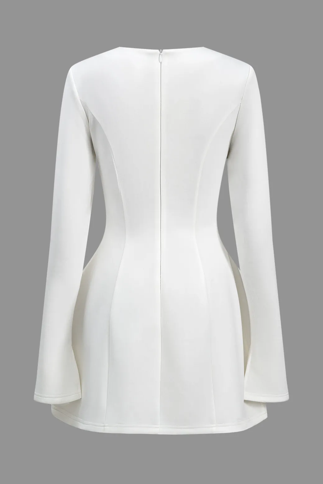 Cheap V-Shape Long Sleeve Mini Dress Long Sleeve Dresses | Mini Dresses