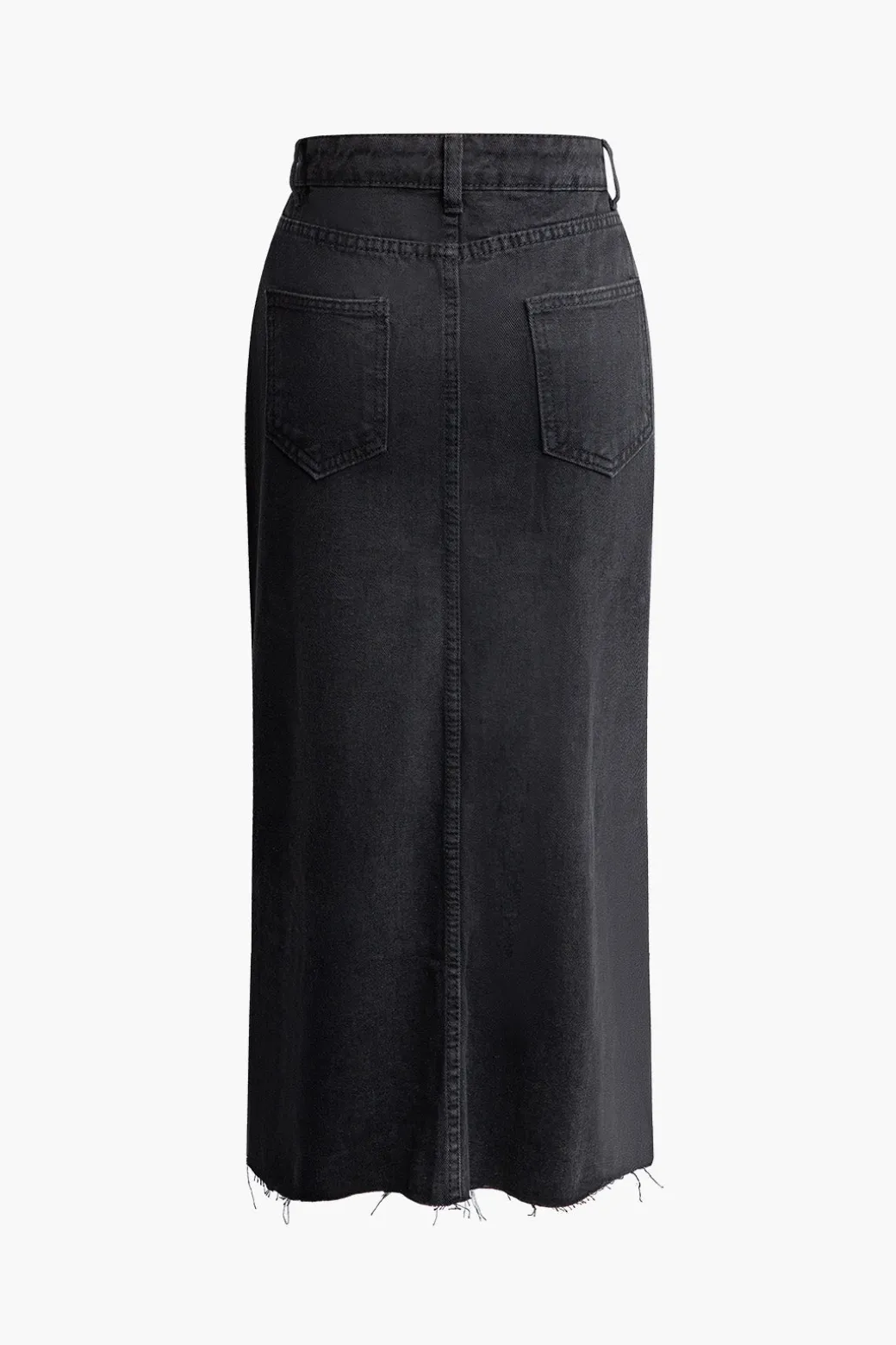 Outlet Wrap Split Denim Midi Skirt Skirts